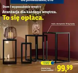 Lidl Zestaw stolików Livarno Home oferta