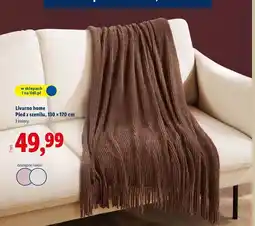 Lidl Pled z szenilu 130 x 170 cm Livarno Home oferta