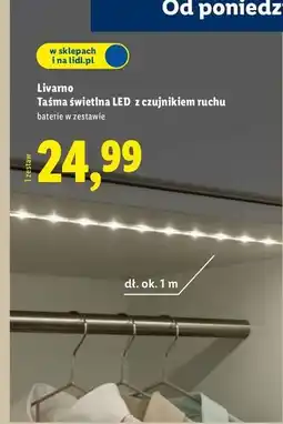 Lidl Taśma świetlna biała 90 led Livarno Home oferta