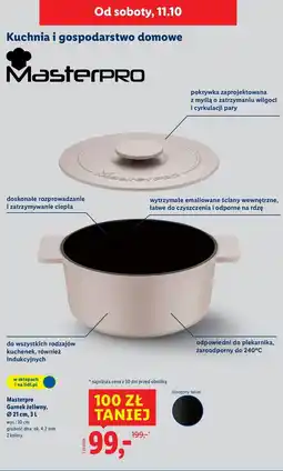 Lidl Garnek żeliwny z pokrywką 21 x 10 cm Masterpro oferta