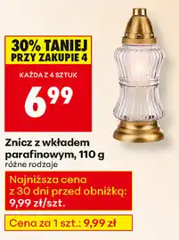 Biedronka Znicz z wkładem parafinowym oferta