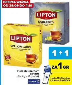 Carrefour Express Herbata earl grey Lipton Special Collection oferta