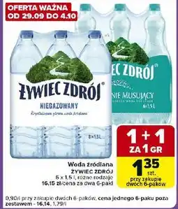 Carrefour Express Woda niegazowana Żywiec Zdrój oferta