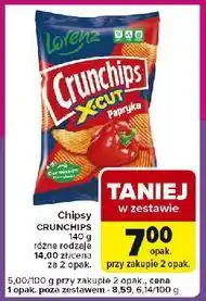 Carrefour Express Chipsy paprykowe Crunchips X-Cut oferta