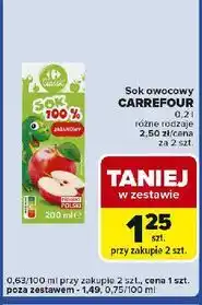 Carrefour Express Sok jabłkowy 100% Carrefour oferta