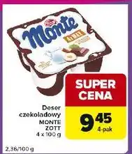 Carrefour Express Deser mleczno-czekoladowy z orzechami Zott Monte Max oferta
