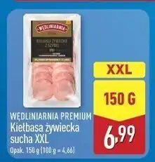 ALDI Kiełbasa żywiecka z szynki Wędliniarnia Premium oferta