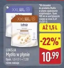 ALDI Mydło w płynie linseed & rice milk Luksja Creamy Soft oferta
