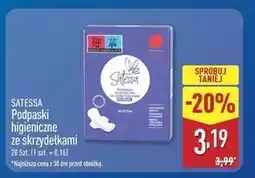 ALDI Podpaski ze skrzydełkami normalne Satessa oferta