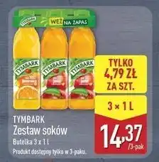 ALDI Sok pomarańczowy + jabłkowy Tymbark oferta