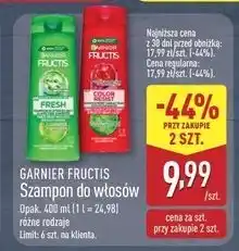 ALDI Szampon wzmacniający do włosów farbowanych i z pasemkami Garnier Fructis Color Resist oferta