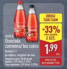 ALDI Oranżada czerwona zero sugar River oferta