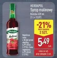 ALDI Syrop malina Herbapol oferta