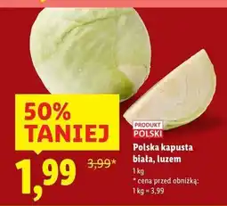 Lidl Kapusta biała polska oferta
