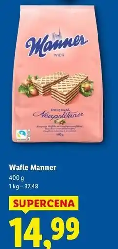 Lidl Wafle neapolitańskie Manner oferta