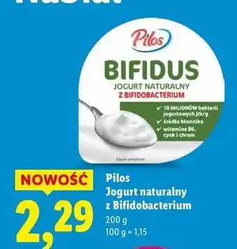 Lidl Jogurt naturalny bifidus Pilos oferta