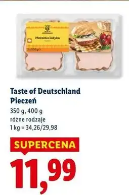Lidl Pieczeń z indyka Taste Of Deutschland oferta