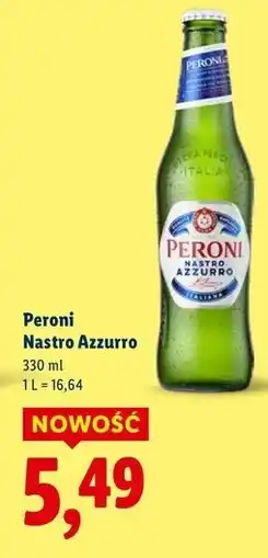 Lidl Piwo Peroni Nastro Azzurro oferta
