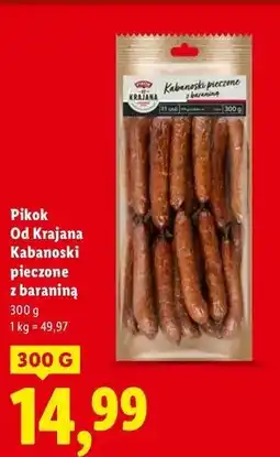 Lidl Kabanosy z baraniną Pikok Od Krajana oferta
