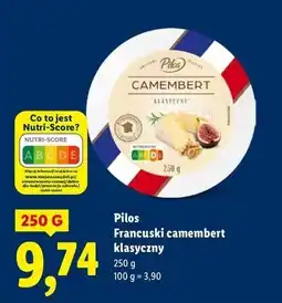 Lidl Camembert klasyczny Pilos oferta