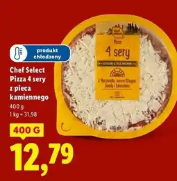 Lidl Pizza a pieca kamiennego 4 sery Chef Select oferta