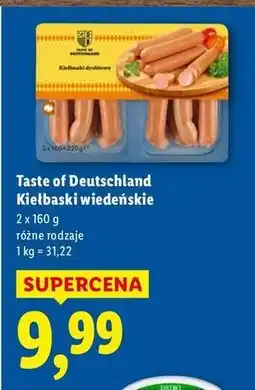 Lidl Kiełbaski wiedeńskie Taste Of Deutschland oferta