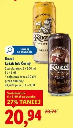 Lidl Piwo Kozel Lezak oferta