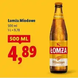 Lidl Piwo Łomża Miodowe oferta