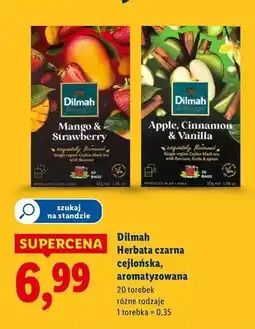 Lidl Herbata apple cinnamon & vanilla Dilmah oferta