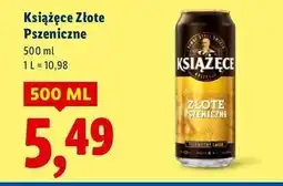 Lidl Piwo Książęce Złote Pszeniczne oferta