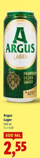 Lidl Piwo Argus Lager oferta