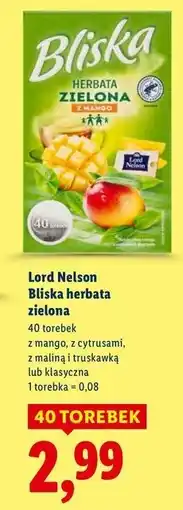 Lidl Herbata zielona z cytrusami Lord Nelson Bliska oferta