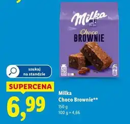 Lidl Ciastko czekoladowe z kremem i kawałkami czekolady Milka Choco Brownie oferta