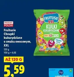 Lidl Kulki kukurydziane owocowe Fruitusie oferta