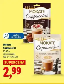 Lidl Cappucino chałwowe z wanilią bourbon Mokate Cappuccino oferta