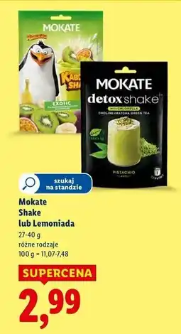 Lidl Detox shake pistacjowy Mokate oferta