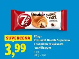 Lidl Rogal z nadzieniem kakaowo-waniliowym 7 Days Double Max oferta