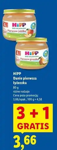 Lidl Pierwsza gruszka Hipp oferta