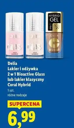 Lidl Lakier do paznokci Delia Bioactive Glass oferta