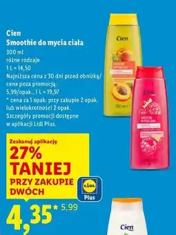 Lidl Smoothie do mycia ciała malina Cien oferta