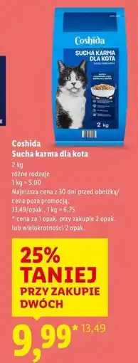 Lidl Karma dla kota z rybą i warzywami Coshida oferta