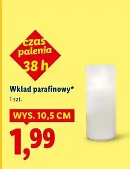 Lidl Wkład parafinowy 38 h oferta