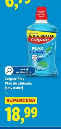 Lidl Płyn do ust cool mint Colgate Plax oferta