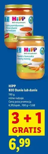 Lidl Rosołek z kurczaka kaszką manną Hipp oferta