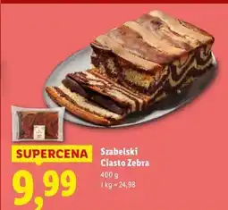 Lidl Ciasto zebra Cukiernia Szabelski oferta