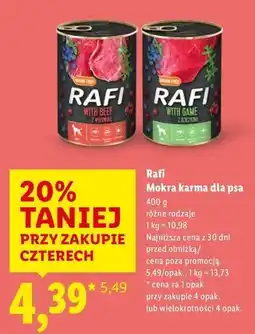 Lidl Karma dla psa z dziczyzną Rafi oferta