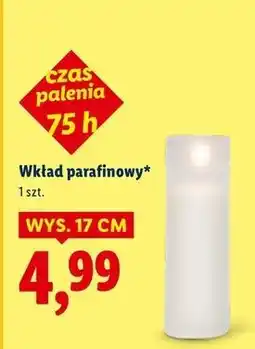 Lidl Wkład parafinowy 75 h oferta