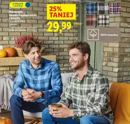 Lidl Esmara men Koszula flanelowa męska z bawełny oferta