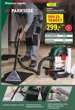 Lidl Parkside Odkurzacz piorący, 1600 W oferta