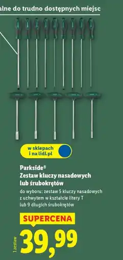 Lidl Parkside Zestaw kluczy nasadowych lub śrubokrętów oferta